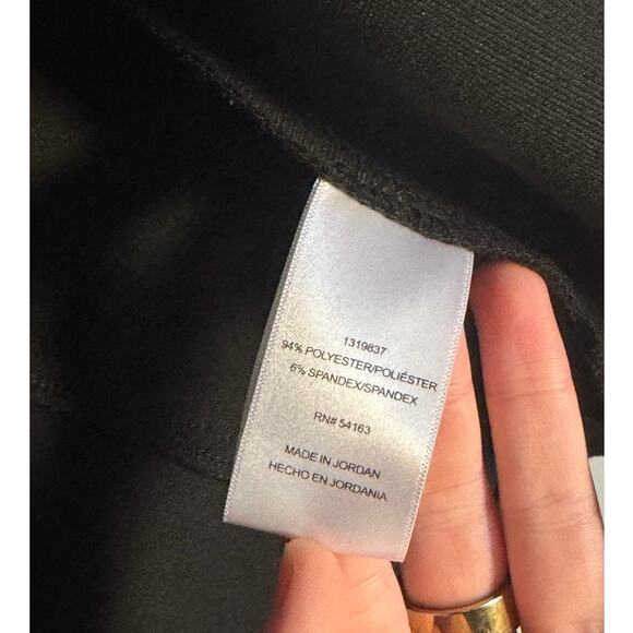 Women's L Andrew Marc Detachable Hooded Black Coat Zip-Up Scuba Jacket - Picture 6 of 7